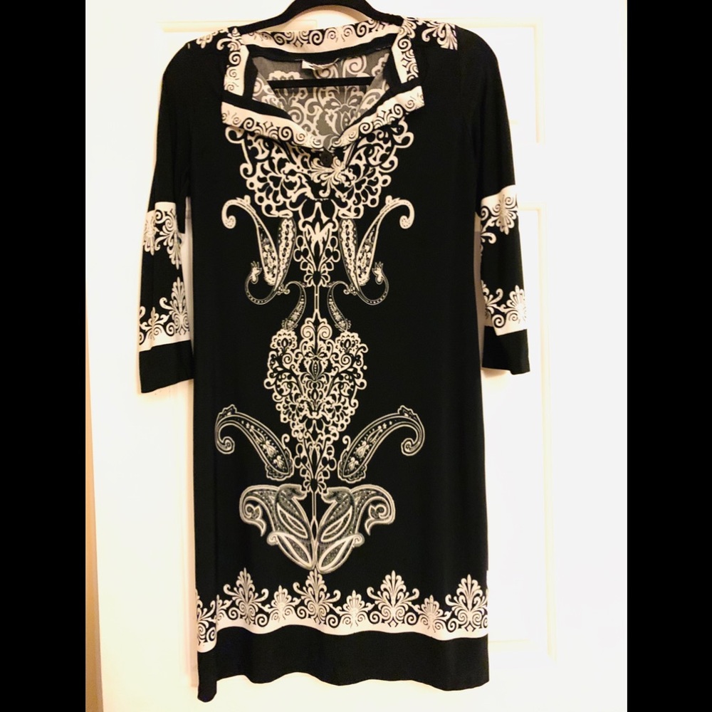 Intermission black and white printed dress